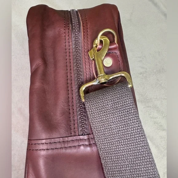 Duluth Pack Freelance Briefcase Black Leather Bag Business Everyday Travel - Picture 7 of 12